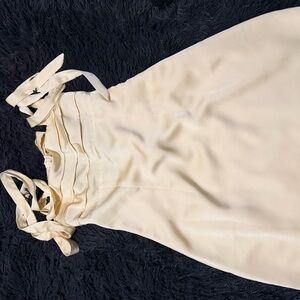 Beginning Boutique Cream Mini Dress